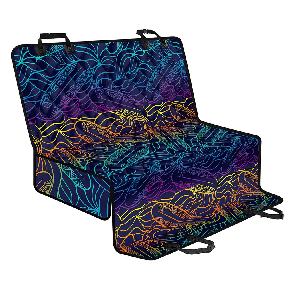 EDM Surfing Wave Pattern Print Pet Car Back Seat Cover