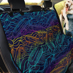 EDM Surfing Wave Pattern Print Pet Car Back Seat Cover