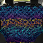 EDM Surfing Wave Pattern Print Pet Car Back Seat Cover