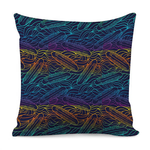 EDM Surfing Wave Pattern Print Pillow Cover