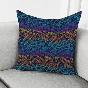 EDM Surfing Wave Pattern Print Pillow Cover