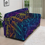 EDM Surfing Wave Pattern Print Sofa Cover