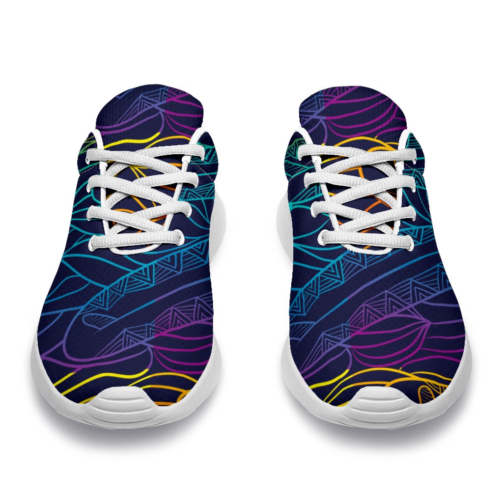 EDM Surfing Wave Pattern Print Sport Shoes GearFrost