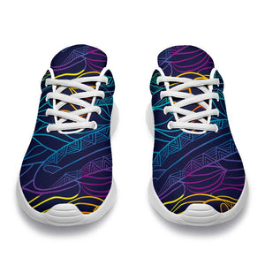 EDM Surfing Wave Pattern Print Sport Shoes GearFrost