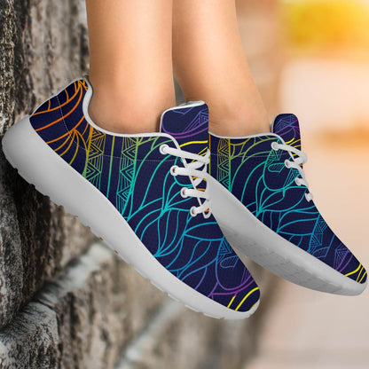 EDM Surfing Wave Pattern Print Sport Shoes GearFrost