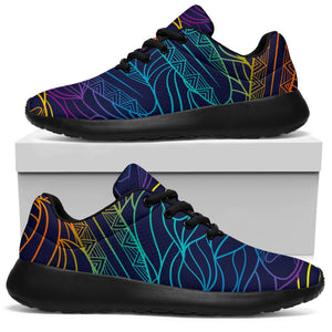 EDM Surfing Wave Pattern Print Sport Shoes GearFrost