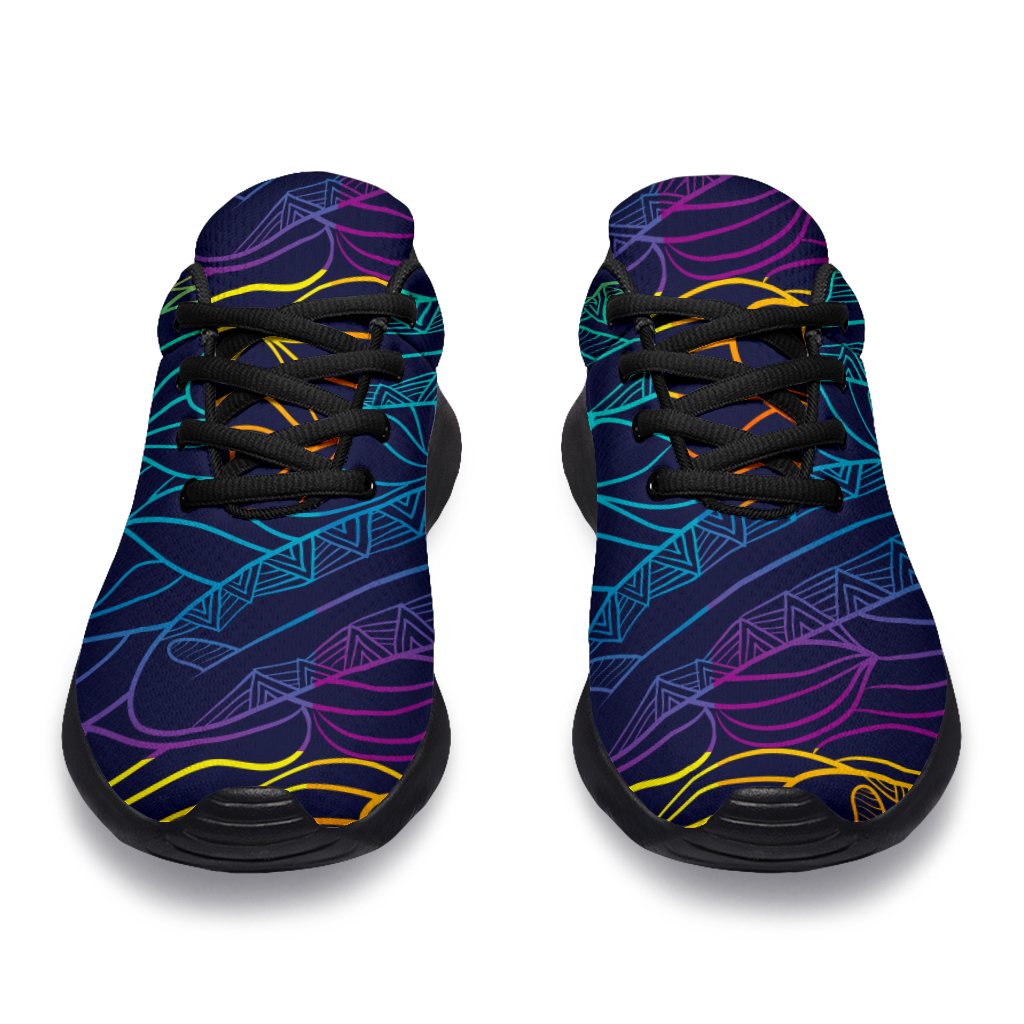 EDM Surfing Wave Pattern Print Sport Shoes GearFrost