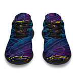 EDM Surfing Wave Pattern Print Sport Shoes GearFrost