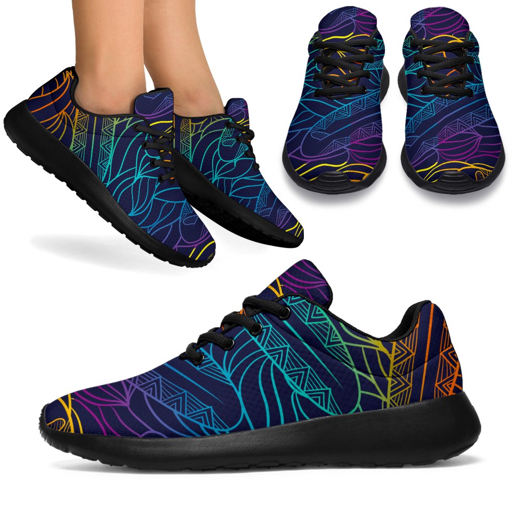 EDM Surfing Wave Pattern Print Sport Shoes GearFrost