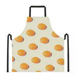 Egg Yolk Pattern Print Apron