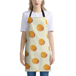 Egg Yolk Pattern Print Apron