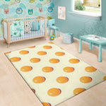 Egg Yolk Pattern Print Area Rug