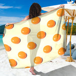 Egg Yolk Pattern Print Beach Sarong Wrap