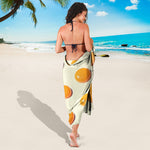 Egg Yolk Pattern Print Beach Sarong Wrap