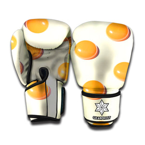 Egg Yolk Pattern Print Boxing Gloves