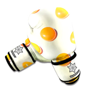 Egg Yolk Pattern Print Boxing Gloves