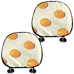 Egg Yolk Pattern Print Car Headrest Covers