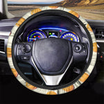 Egg Yolk Pattern Print Car Steering Wheel Cover