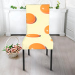 Egg Yolk Pattern Print Dining Chair Slipcover