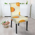 Egg Yolk Pattern Print Dining Chair Slipcover