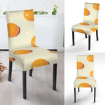 Egg Yolk Pattern Print Dining Chair Slipcover