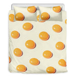 Egg Yolk Pattern Print Duvet Cover Bedding Set