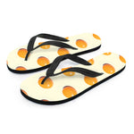 Egg Yolk Pattern Print Flip Flops