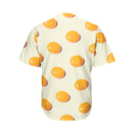 Egg Yolk Pattern Print Men's Baseball Jersey