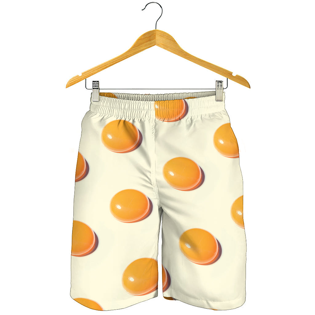 Egg Yolk Pattern Print Men's Shorts