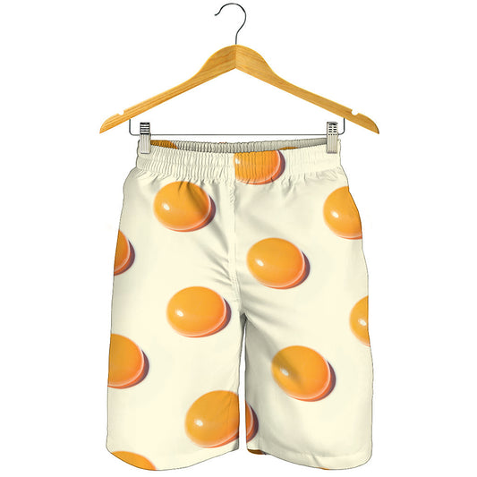 Egg Yolk Pattern Print Men's Shorts