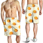 Egg Yolk Pattern Print Men's Shorts