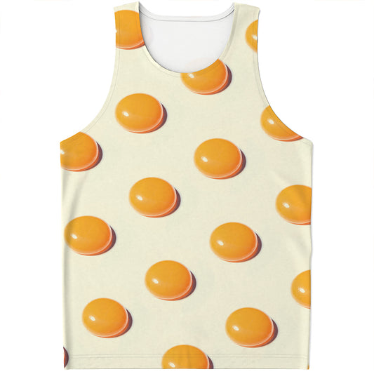 Egg Yolk Pattern Print Men's Tank Top