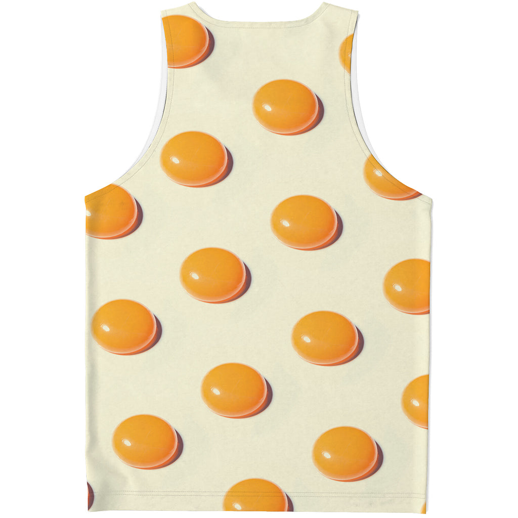 Egg Yolk Pattern Print Men's Tank Top