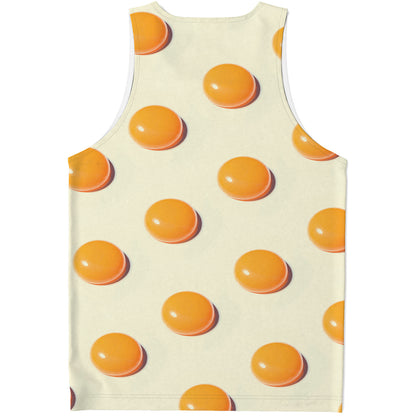Egg Yolk Pattern Print Men's Tank Top