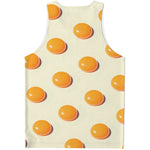 Egg Yolk Pattern Print Men's Tank Top