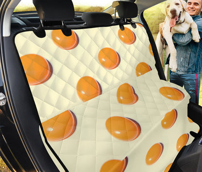 Egg Yolk Pattern Print Pet Car Back Seat Cover