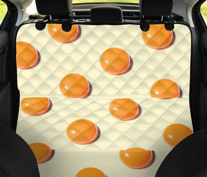 Egg Yolk Pattern Print Pet Car Back Seat Cover