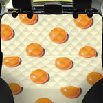 Egg Yolk Pattern Print Pet Car Back Seat Cover