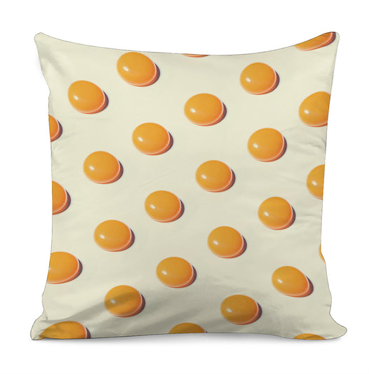 Egg Yolk Pattern Print Pillow Cover