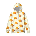 Egg Yolk Pattern Print Pullover Hoodie