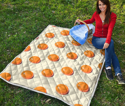 Egg Yolk Pattern Print Quilt