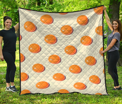 Egg Yolk Pattern Print Quilt