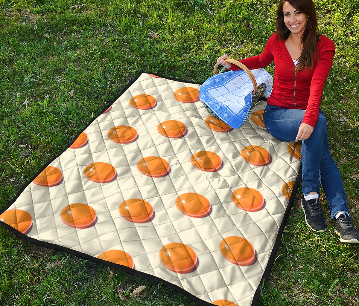 Egg Yolk Pattern Print Quilt