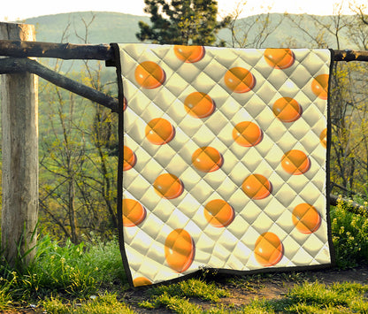 Egg Yolk Pattern Print Quilt