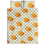 Egg Yolk Pattern Print Quilt Bed Set