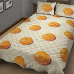 Egg Yolk Pattern Print Quilt Bed Set