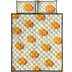 Egg Yolk Pattern Print Quilt Bed Set