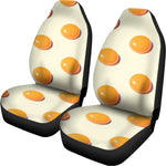Egg Yolk Pattern Print Universal Fit Car Seat Covers