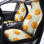 Egg Yolk Pattern Print Universal Fit Car Seat Covers