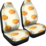 Egg Yolk Pattern Print Universal Fit Car Seat Covers
